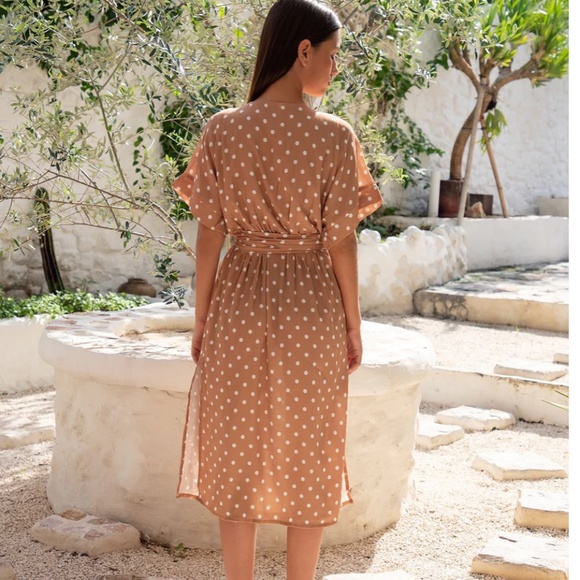 Hazel and Folk midi Coco Dot Dress - Picture 3 of 6